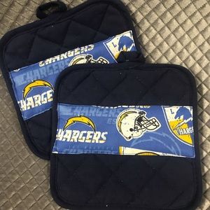 Los Angeles CHARGERS Hot Pad Set 4 pieces New